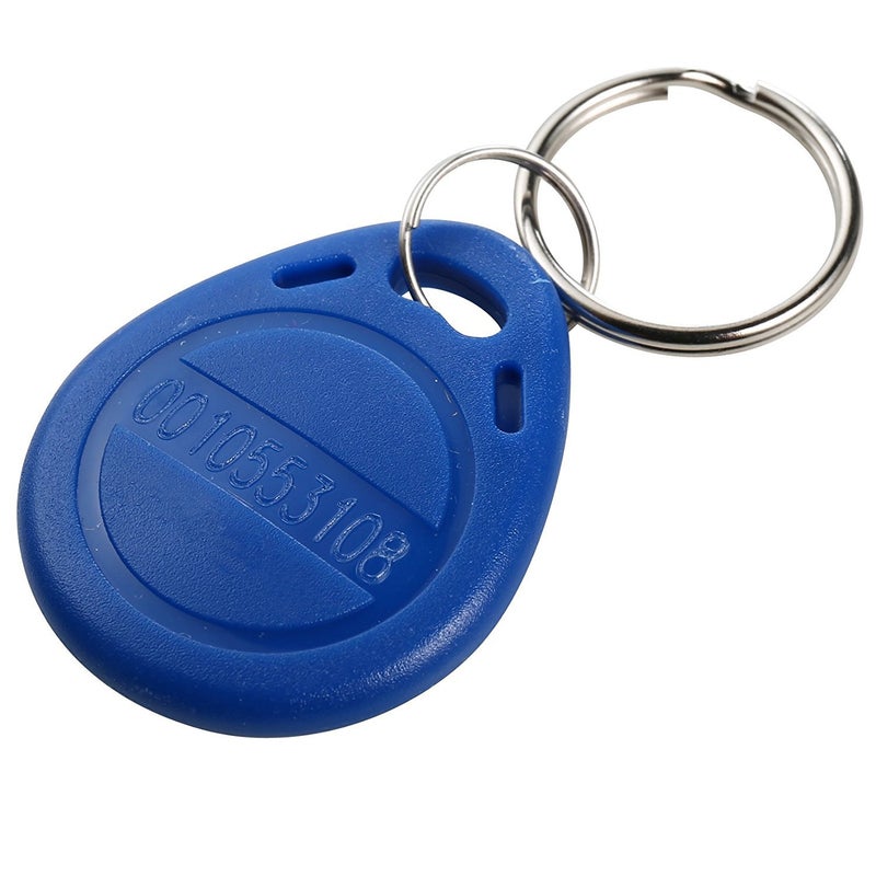 UHPPOTE Proximity 125KHz RFID EM-ID Card Keyfob for Door Access Control - Read Only - Color Blue - 100 Pack - Image 4